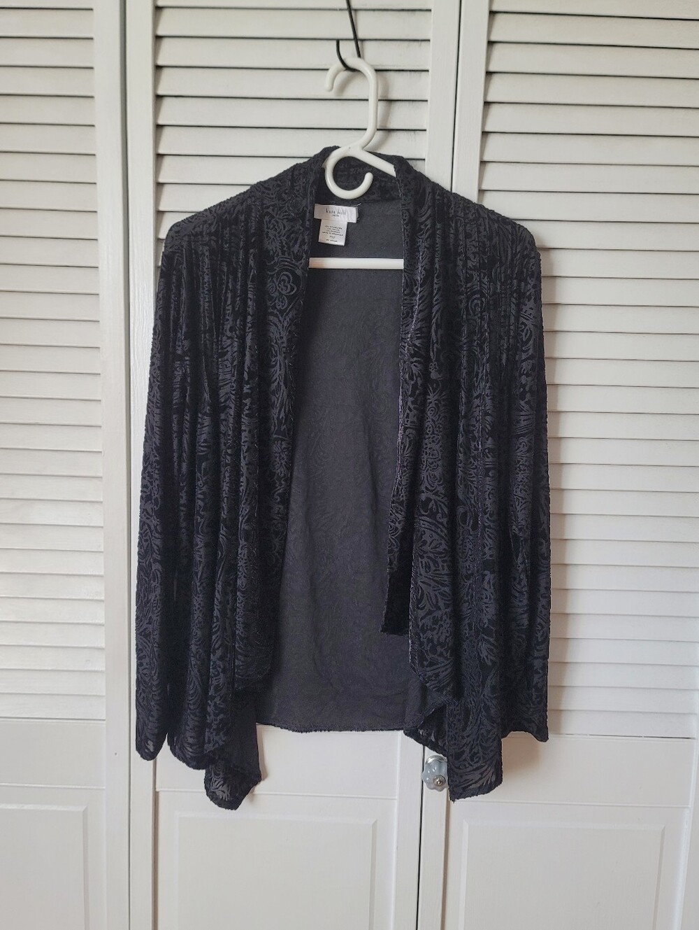KATE HILL Vintage Open-Front Cardigan, Size MP